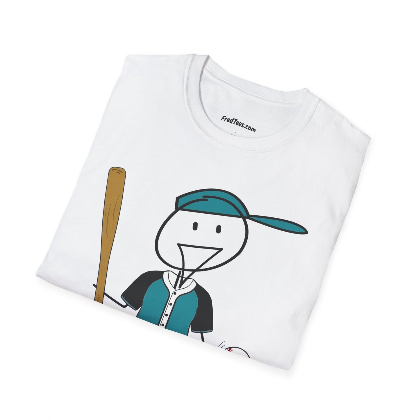 FRED is ready to PLAY BALL! His forever motto - HAVE FUN, PLAY HARD, DON’T QUIT! Teal & Black