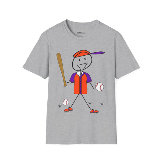 FRED is ready to PLAY BALL! His forever motto - HAVE FUN, PLAY HARD, DON’T QUIT! Orange & Purple
