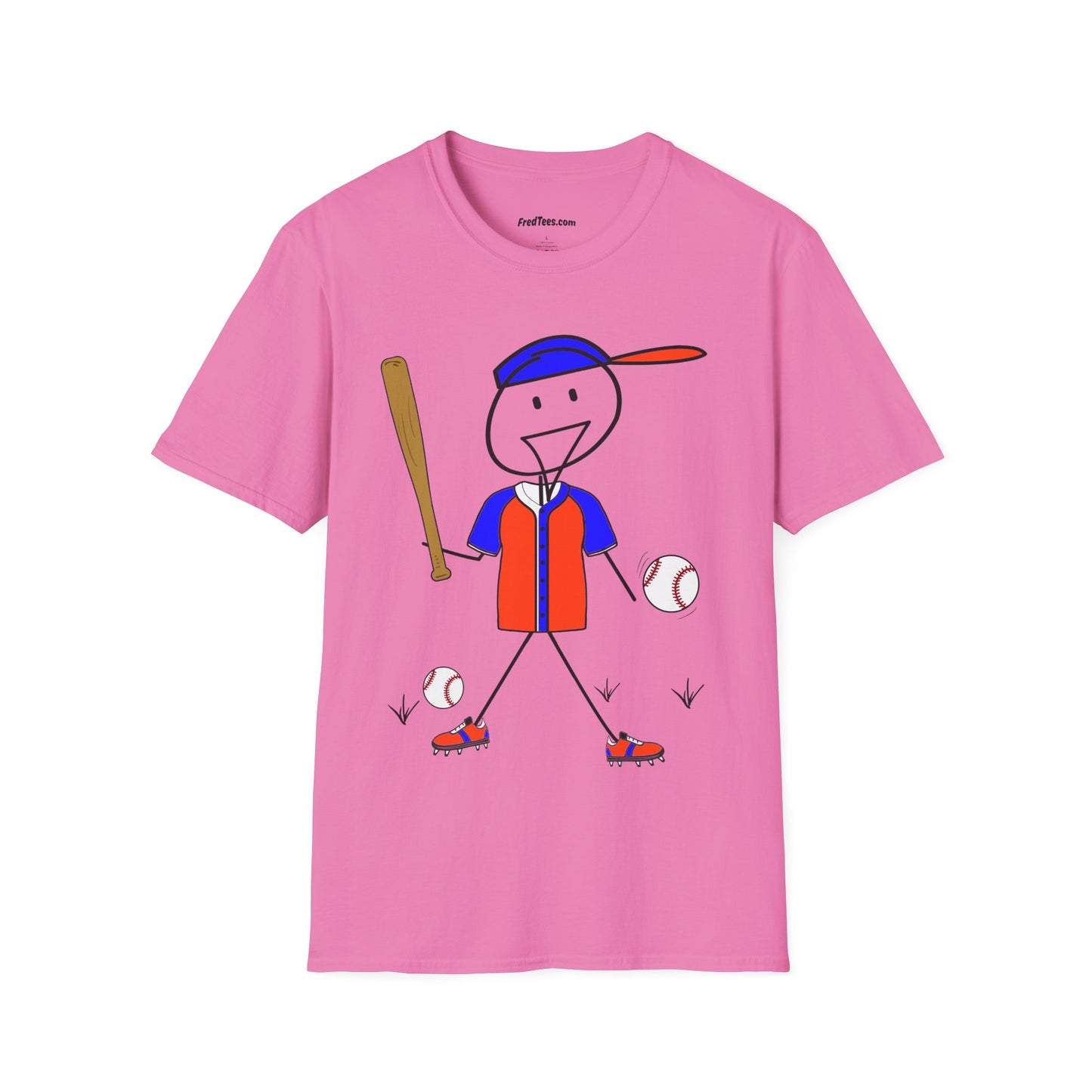 FRED is ready to PLAY BALL! His forever motto - HAVE FUN, PLAY HARD, DON’T QUIT! Orange & Royal