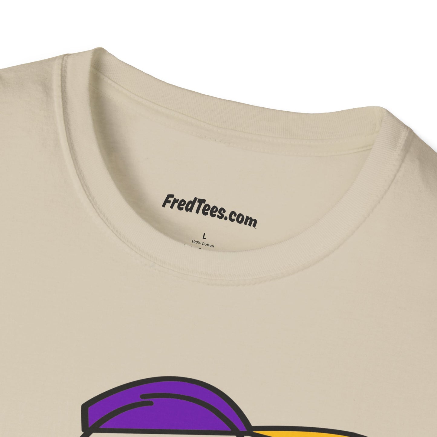 FRED is ready to PLAY BALL! His forever motto - HAVE FUN, PLAY HARD, DON’T QUIT! Purple & Yellow