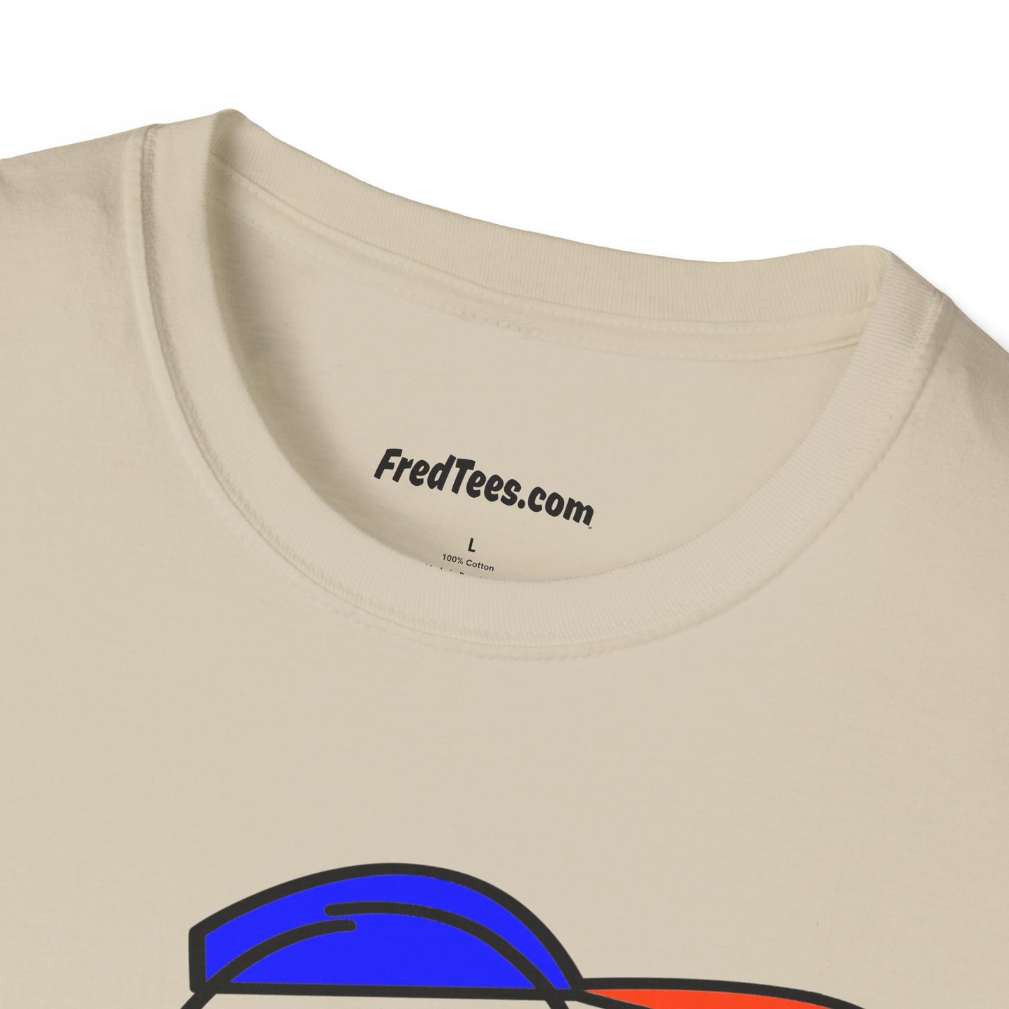 FRED is ready to PLAY BALL! His forever motto - HAVE FUN, PLAY HARD, DON’T QUIT! Orange & Royal Pinstripe