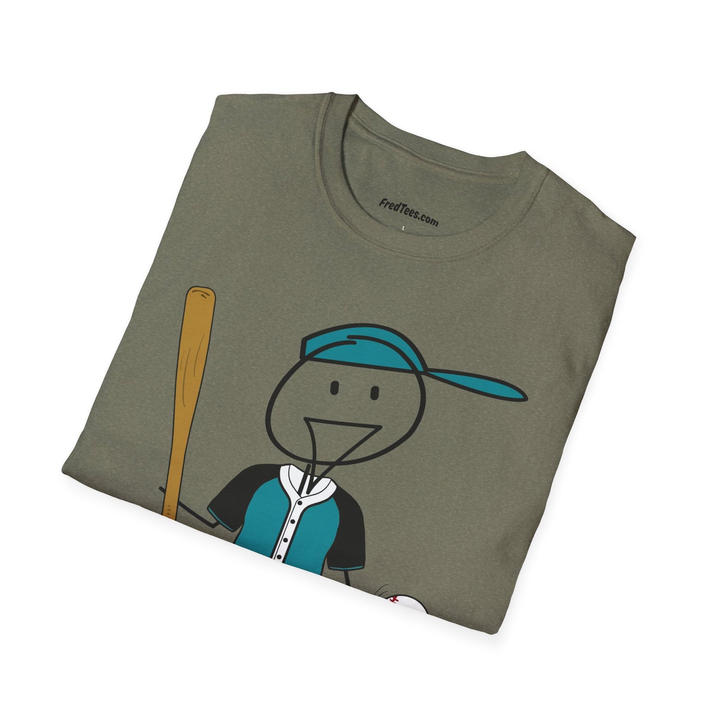 FRED is ready to PLAY BALL! His forever motto - HAVE FUN, PLAY HARD, DON’T QUIT! Teal & Black
