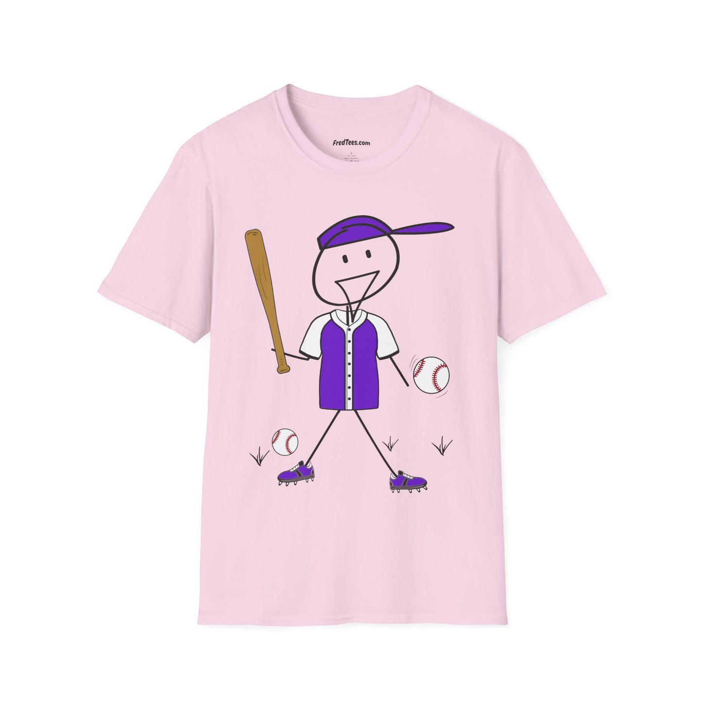 FRED is ready to PLAY BALL! His forever motto - HAVE FUN, PLAY HARD, DON’T QUIT! Purple