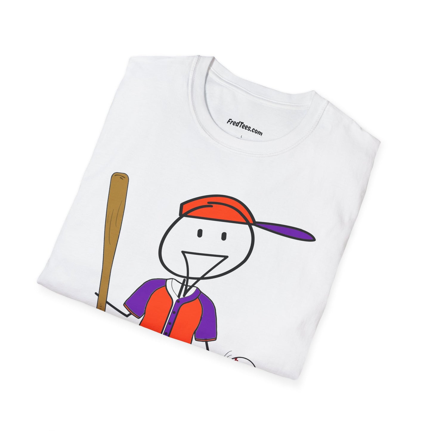 FRED is ready to PLAY BALL! His forever motto - HAVE FUN, PLAY HARD, DON’T QUIT! Orange & Purple