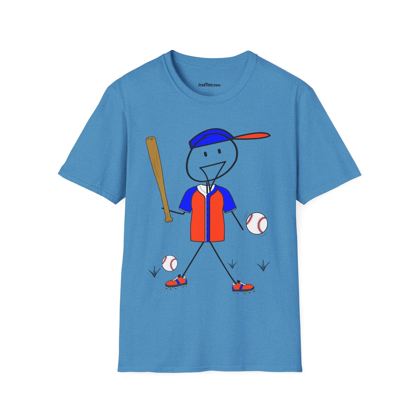 FRED is ready to PLAY BALL! His forever motto - HAVE FUN, PLAY HARD, DON’T QUIT! Orange & Royal