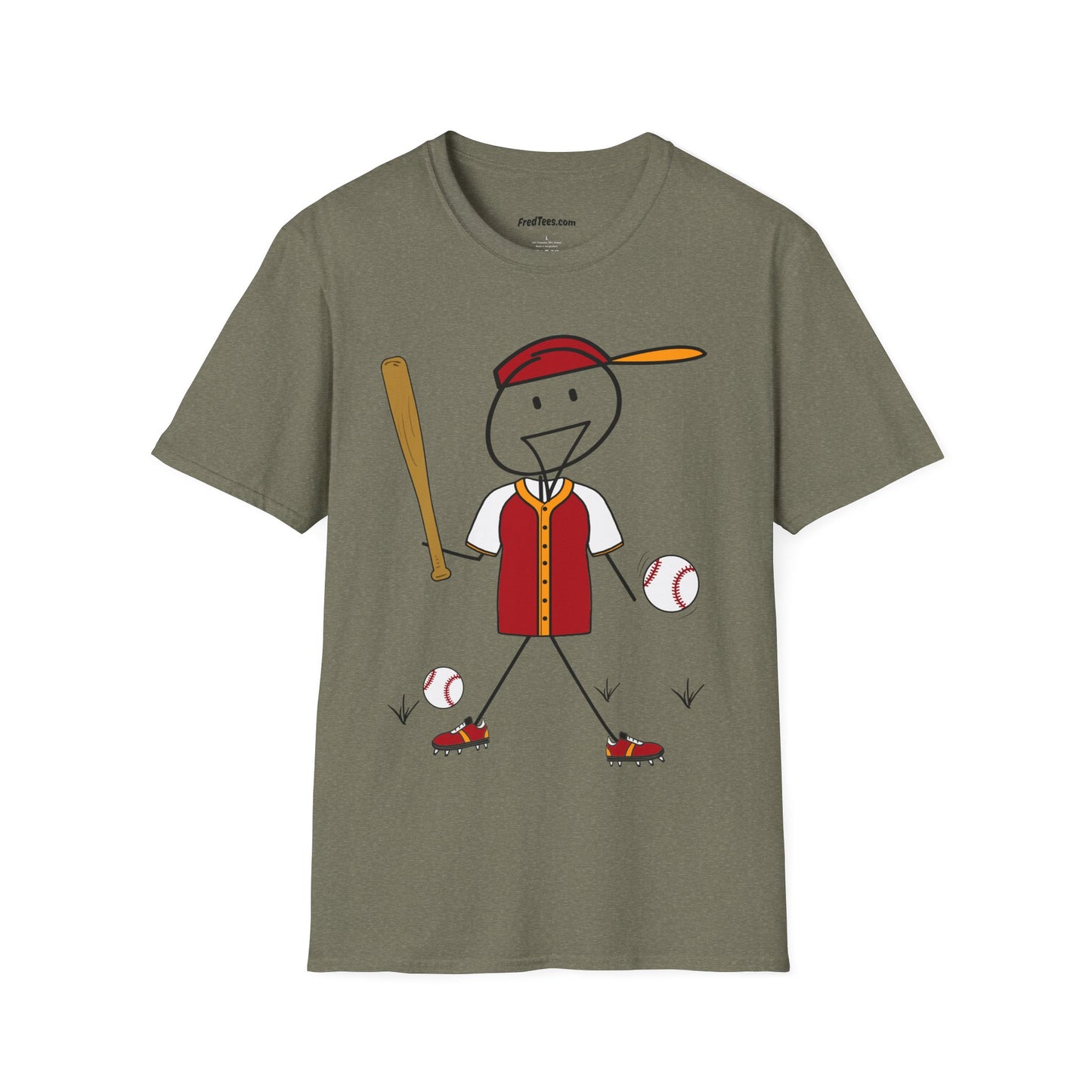 FRED is ready to PLAY BALL! His forever motto - HAVE FUN, PLAY HARD, DON’T QUIT! Red and gold