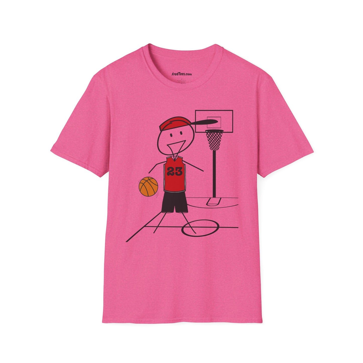 FRED is ready for the court! His forever motto - HAVE FUN, PLAY HARD, DON’T QUIT! Red & Black