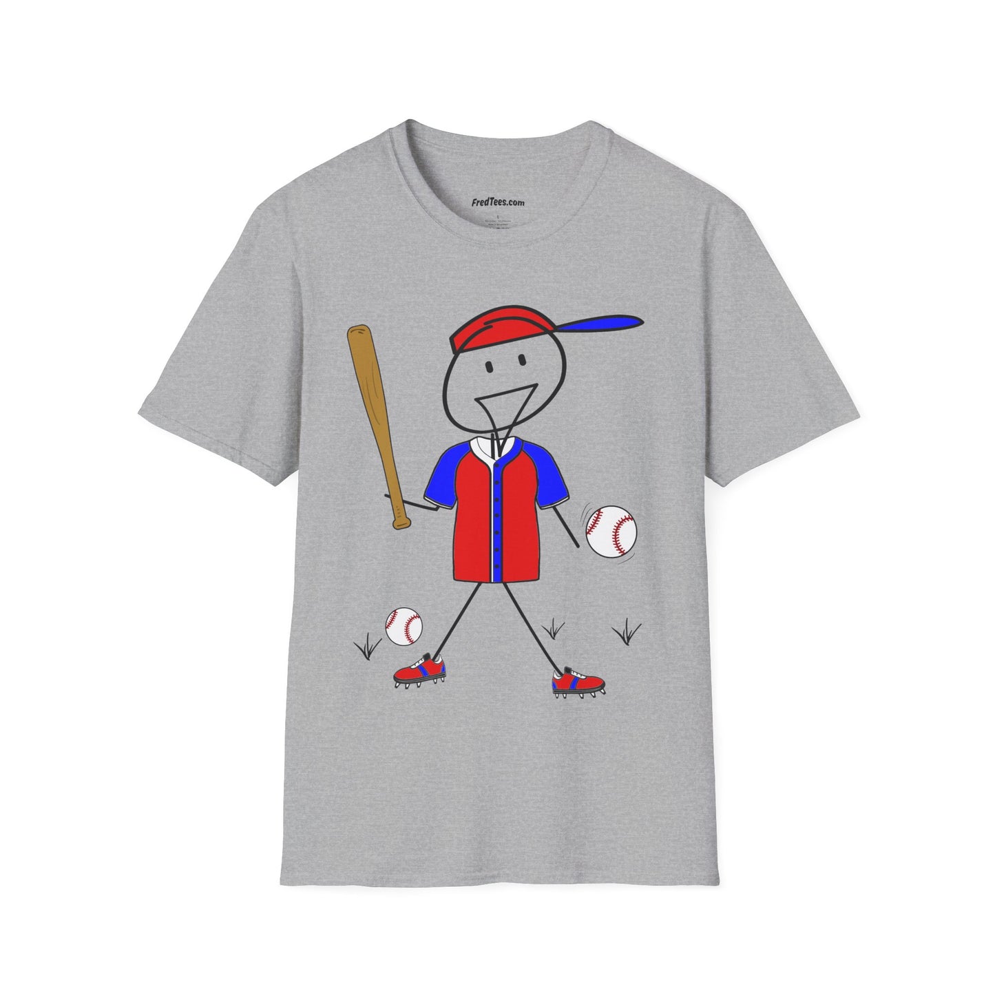 FRED is ready to PLAY BALL! His forever motto - HAVE FUN, PLAY HARD, DON’T QUIT! Red, White & Blue