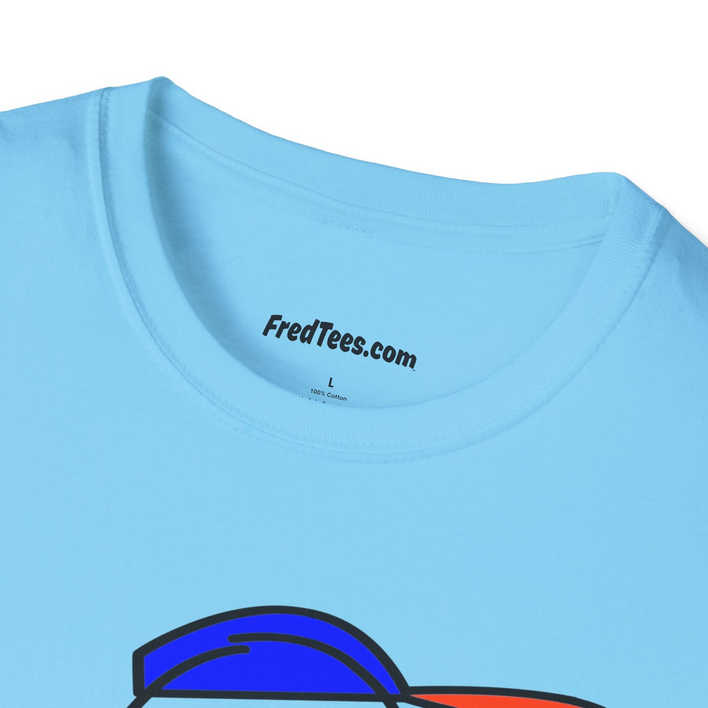 FRED is ready to PLAY BALL! His forever motto - HAVE FUN, PLAY HARD, DON’T QUIT! Orange & Royal Pinstripe