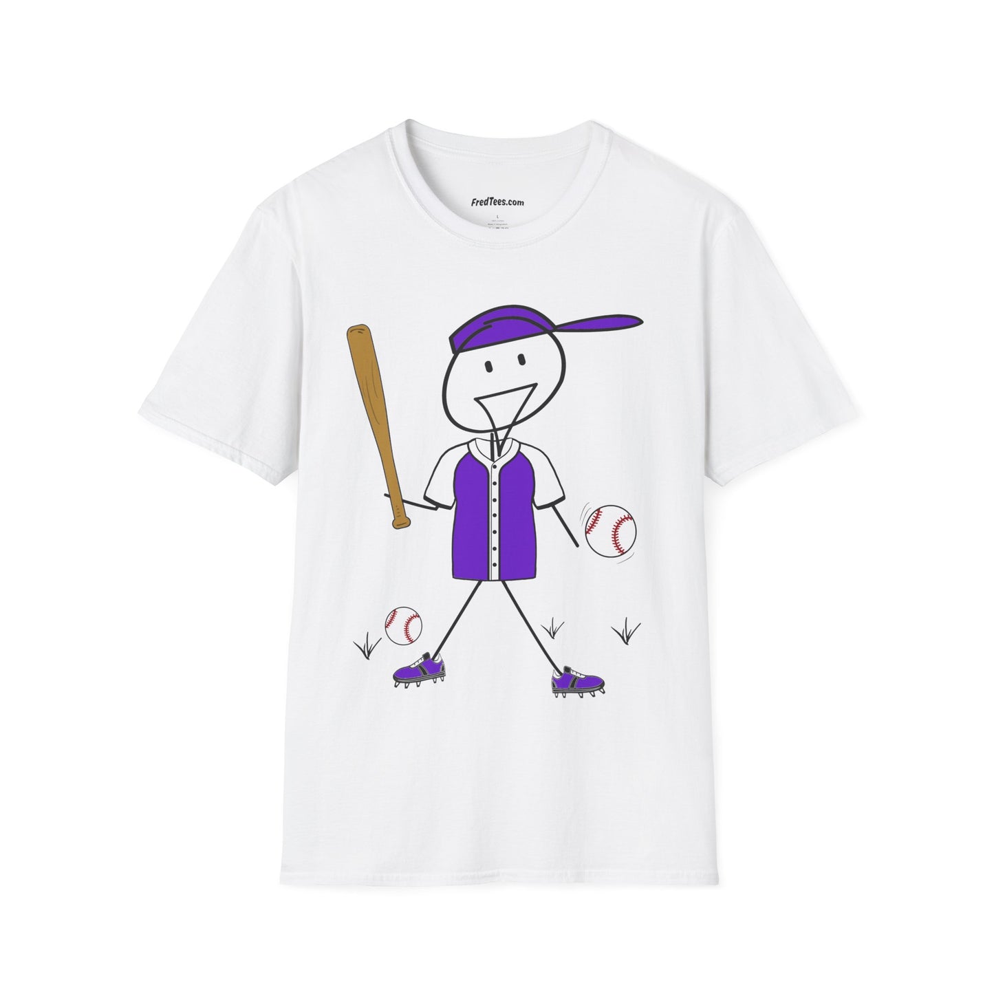 FRED is ready to PLAY BALL! His forever motto - HAVE FUN, PLAY HARD, DON’T QUIT! Purple