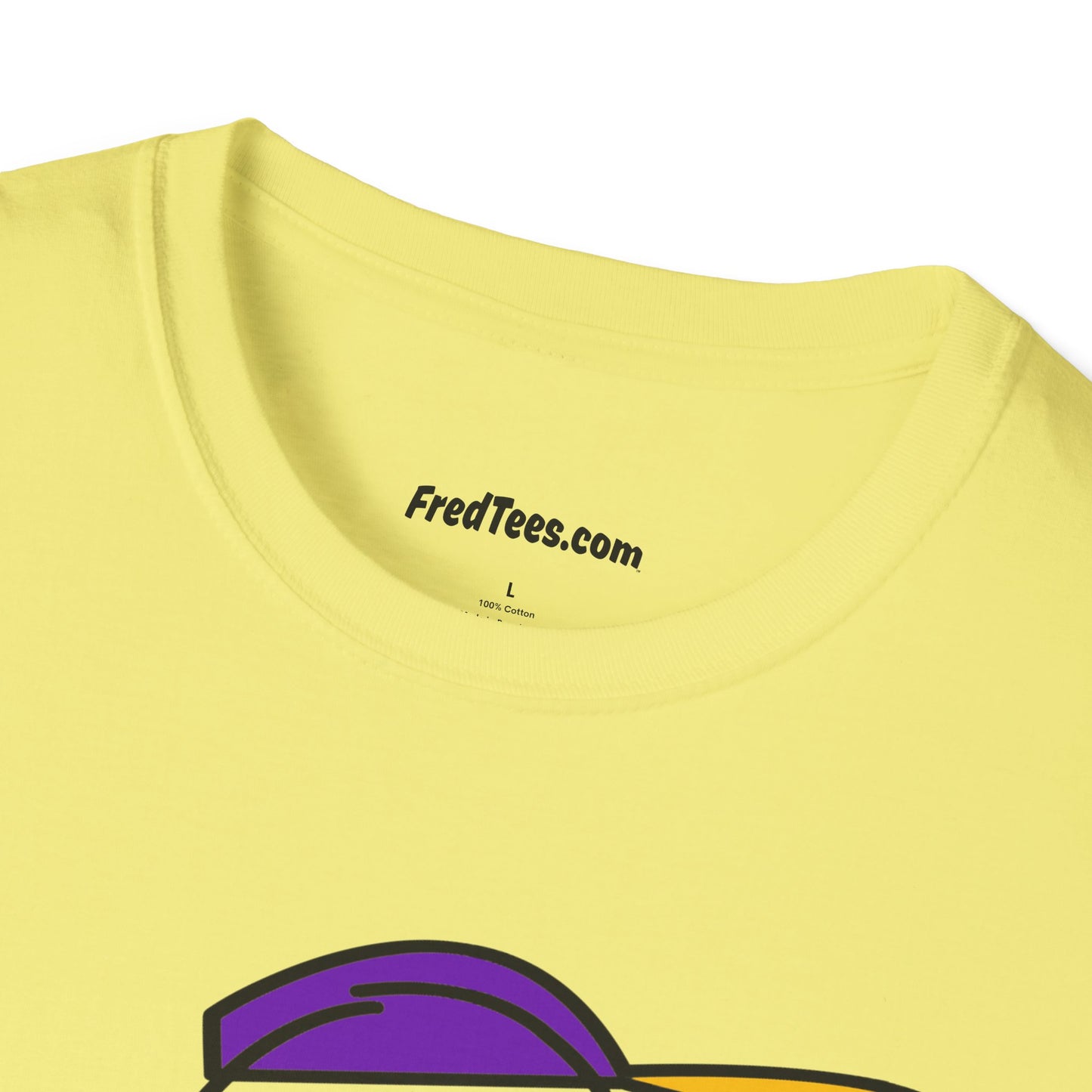 FRED is ready to PLAY BALL! His forever motto - HAVE FUN, PLAY HARD, DON’T QUIT! Purple & Yellow