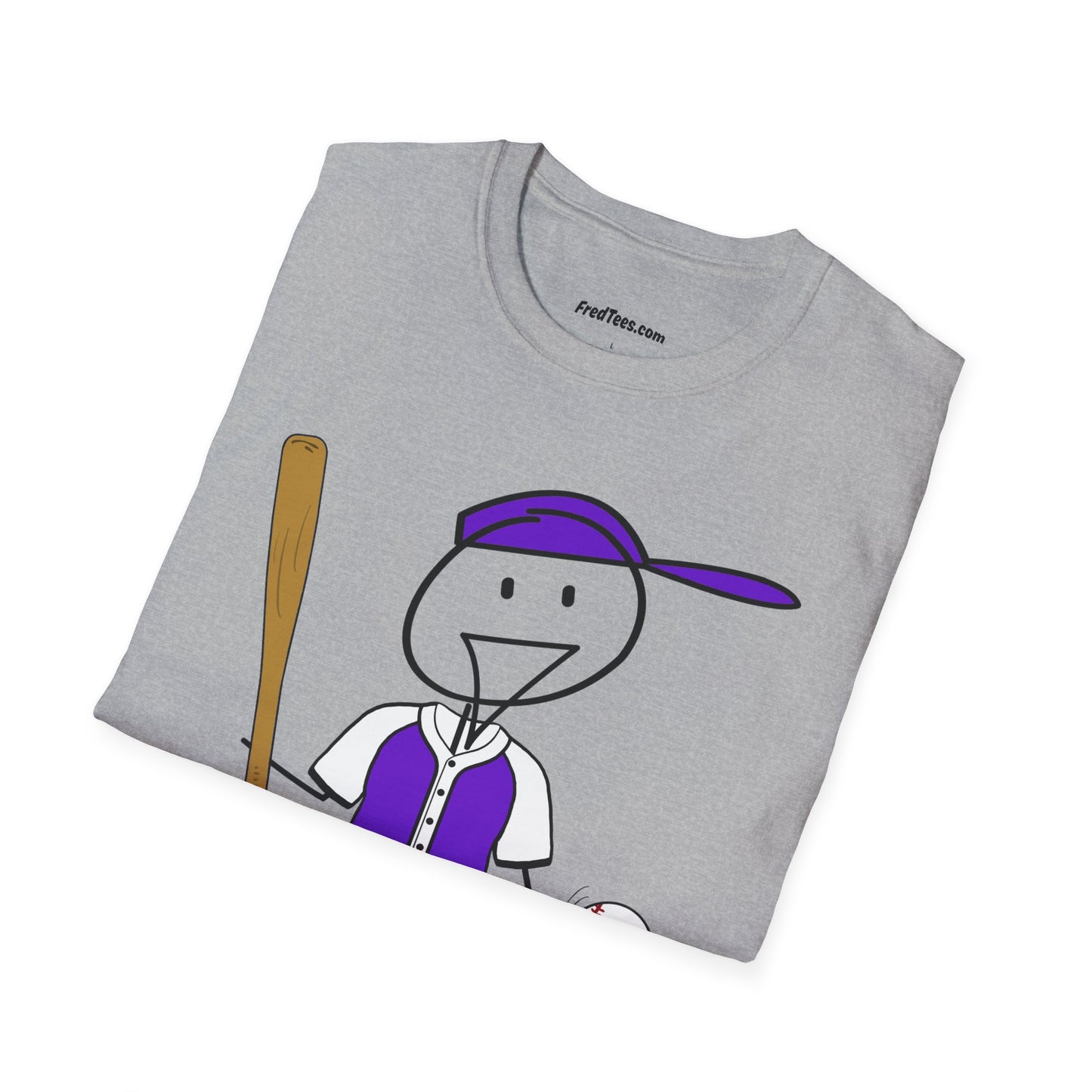 FRED is ready to PLAY BALL! His forever motto - HAVE FUN, PLAY HARD, DON’T QUIT! Purple