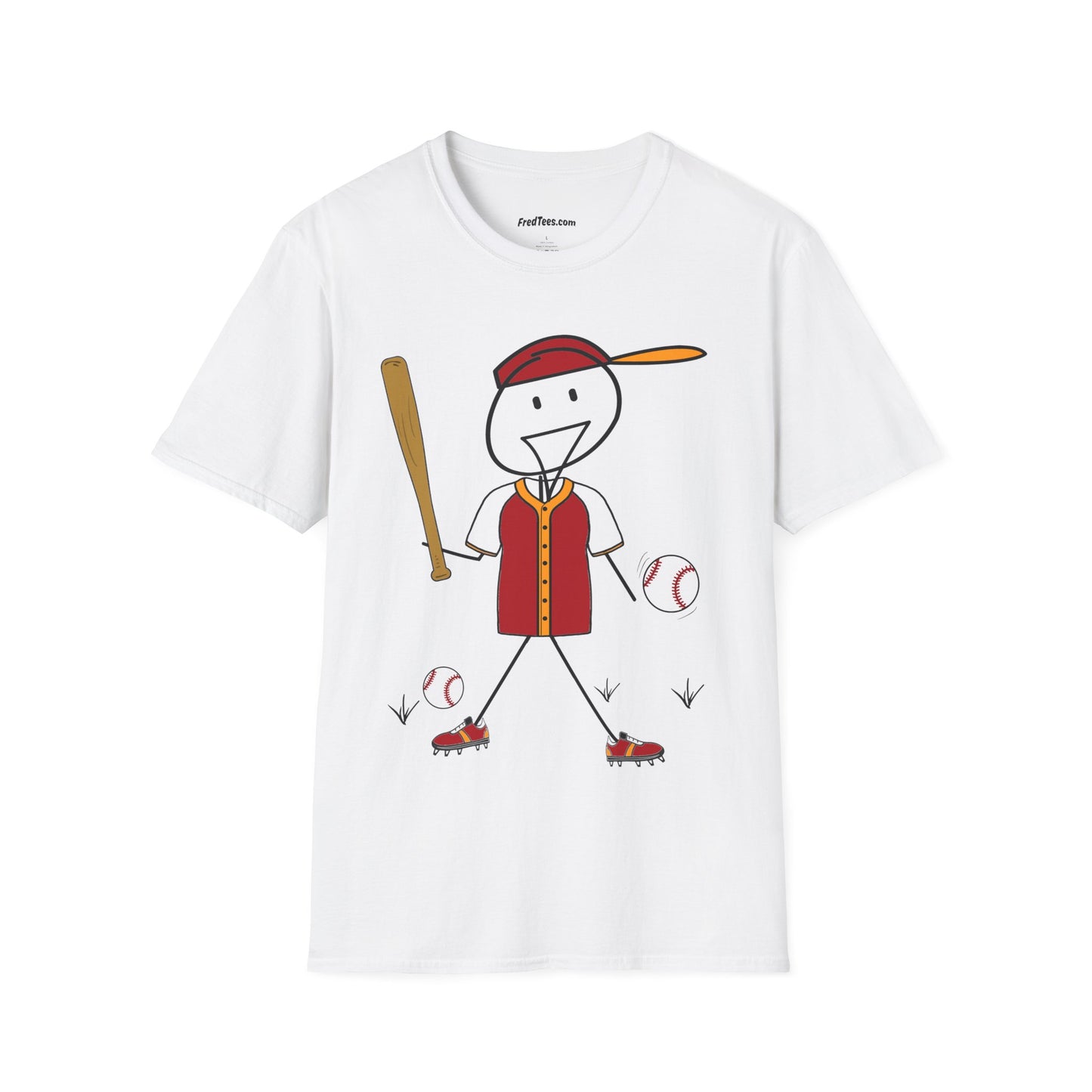 FRED is ready to PLAY BALL! His forever motto - HAVE FUN, PLAY HARD, DON’T QUIT! Red and gold